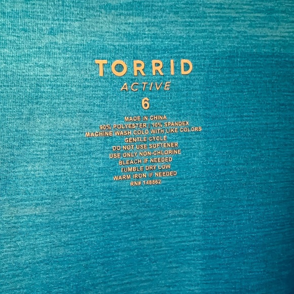 Torrid Active Teal Pullover - Picture 2 of 3